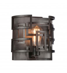  Litani 1 Light Wall Sconce With Brown Finish (9913W10-1-205) - CWI