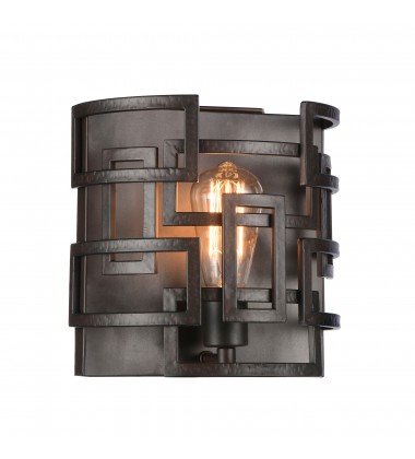Litani 1 Light Wall Sconce With Brown Finish (9913W10-1-205) - CWI Litani 1 Light Wall Sconce With Brown Finish (9913W10-1-205) - CWI