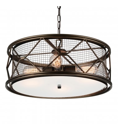 Kali 4 Light Chandelier With Light Brown Finish (9914P22-4-204) - CWI Kali 4 Light Chandelier With Light Brown Finish (9914P22-4-204) - CWI