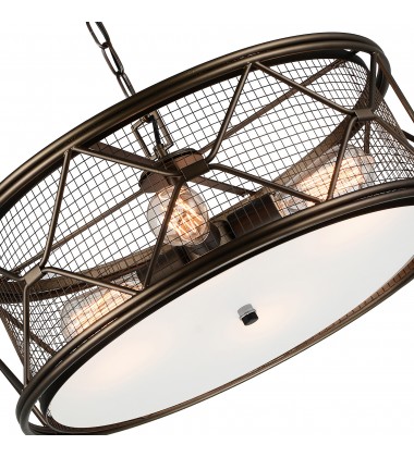 Kali 4 Light Chandelier With Light Brown Finish (9914P22-4-204) - CWI Kali 4 Light Chandelier With Light Brown Finish (9914P22-4-204) - CWI