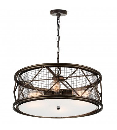 Kali 4 Light Chandelier With Light Brown Finish (9914P22-4-204) - CWI Kali 4 Light Chandelier With Light Brown Finish (9914P22-4-204) - CWI