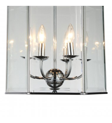 Maury 6 Light Up Chandelier With Chrome Finish (9917P16-6-601) - CWI Maury 6 Light Up Chandelier With Chrome Finish (9917P16-6-601) - CWI