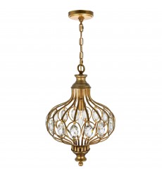  Altair 1 Light Chandelier With Antique Bronze Finish (9935P12-1-182) - CWI
