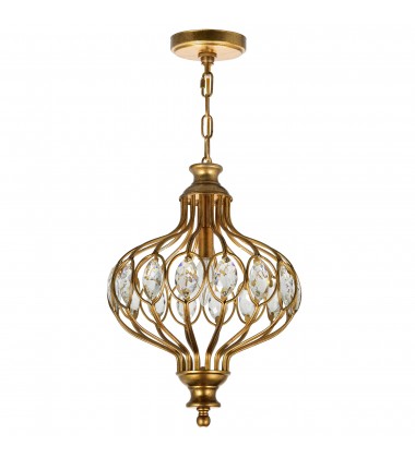  Altair 1 Light Chandelier With Antique Bronze Finish (9935P12-1-182) - CWI