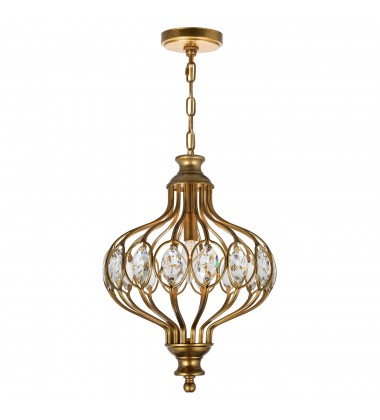  Altair 1 Light Chandelier With Antique Bronze Finish (9935P12-1-182) - CWI