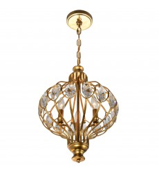  Altair 3 Light Chandelier With Antique Bronze Finish (9935P14-3-182) - CWI