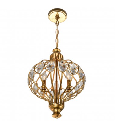  Altair 3 Light Chandelier With Antique Bronze Finish (9935P14-3-182) - CWI