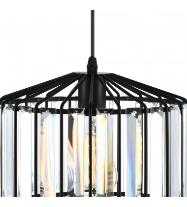  Alethia 1 Light Down Pendant With Black Finish (9942P10-1-101-A) - CWI