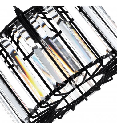  Alethia 1 Light Drum Shade Pendant With Black Finish (9942P10-1-101-C) - CWI