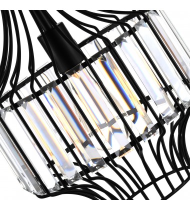 Alethia 1 Light Down Pendant With Black Finish (9942P10-1-101-D) - CWI