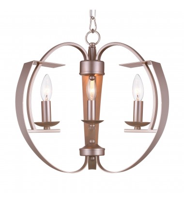  Verbena 3 Light Chandelier With Pewter Finish (9950P16-3-221) - CWI