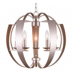  Verbena 5 Light Chandelier With Pewter Finish (9950P21-5-221) - CWI