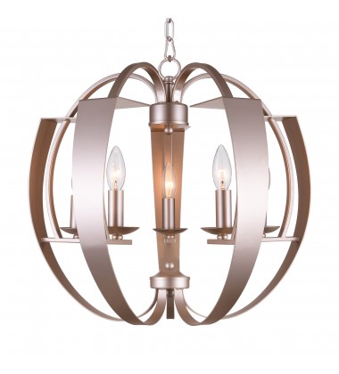 Verbena 5 Light Chandelier With Pewter Finish (9950P21-5-221) - CWI