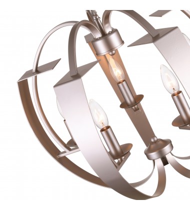  Verbena 5 Light Chandelier With Pewter Finish (9950P21-5-221) - CWI