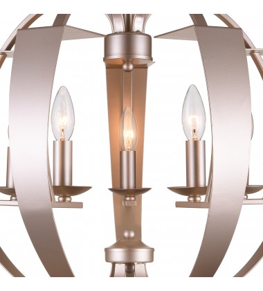  Verbena 5 Light Chandelier With Pewter Finish (9950P21-5-221) - CWI