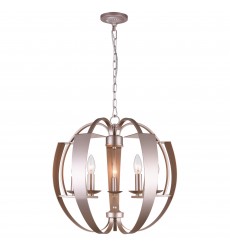  Verbena 5 Light Chandelier With Pewter Finish (9950P21-5-221) - CWI
