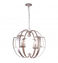  Verbena 6 Light Chandelier With Pewter Finish (9950P26-6-221) - CWI