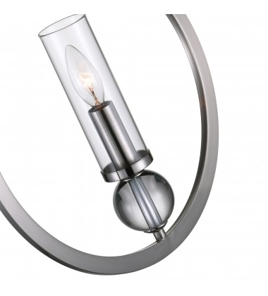  Elton 1 Light Pendant With Satin Nickel Finish (9951P15-1-606) - CWI