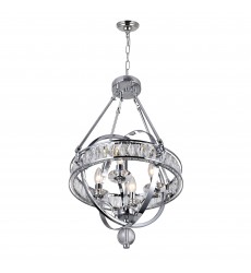 Arkansas 4 Light Chandelier With Chrome Finish (9957P16-4-601) - CWI  Arkansas 4 Light Chandelier With Chrome Finish (9957P16-4-601) - CWI