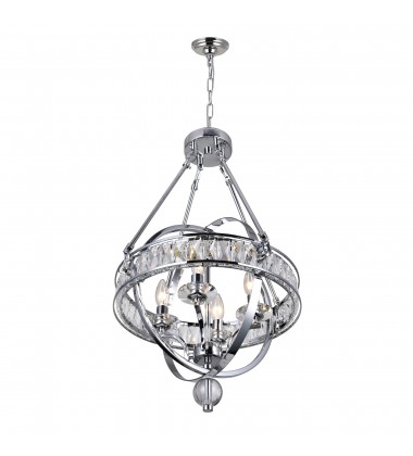 Arkansas 4 Light Chandelier With Chrome Finish (9957P16-4-601) - CWI  Arkansas 4 Light Chandelier With Chrome Finish (9957P16-4-601) - CWI