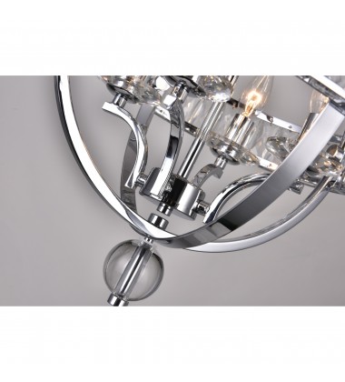 Arkansas 4 Light Chandelier With Chrome Finish (9957P16-4-601) - CWI  Arkansas 4 Light Chandelier With Chrome Finish (9957P16-4-601) - CWI