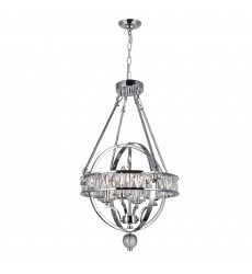 Arkansas 4 Light Chandelier With Chrome Finish (9957P16-4-601) - CWI  Arkansas 4 Light Chandelier With Chrome Finish (9957P16-4-601) - CWI
