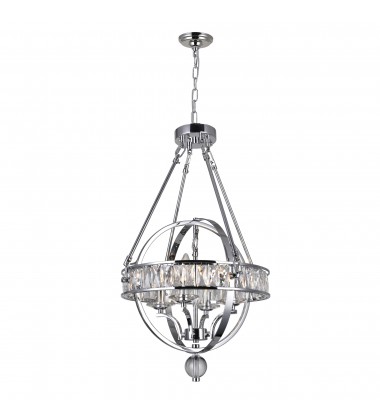  Arkansas 4 Light Chandelier With Chrome Finish (9957P16-4-601) - CWI