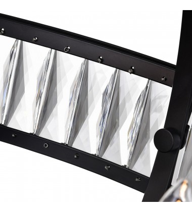 Arkansas 6 Light Chandelier With Black Finish (9957P30-6-101) - CWI  Arkansas 6 Light Chandelier With Black Finish (9957P30-6-101) - CWI