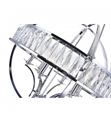  Arkansas 6 Light Chandelier With Chrome Finish (9957P30-6-601) - CWI