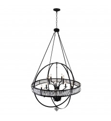 Arkansas 12 Light Chandelier With Black Finish (9957P42-12-101) - CWI  Arkansas 12 Light Chandelier With Black Finish (9957P42-12-101) - CWI