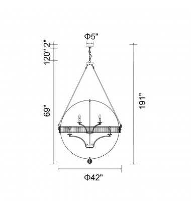 Arkansas 12 Light Chandelier With Black Finish (9957P42-12-101) - CWI  Arkansas 12 Light Chandelier With Black Finish (9957P42-12-101) - CWI