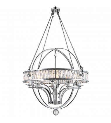 Arkansas 12 Light Chandelier With Chrome Finish (9957P42-12-601) - CWI  Arkansas 12 Light Chandelier With Chrome Finish (9957P42-12-601) - CWI