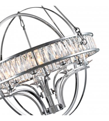 Arkansas 12 Light Chandelier With Chrome Finish (9957P42-12-601) - CWI  Arkansas 12 Light Chandelier With Chrome Finish (9957P42-12-601) - CWI
