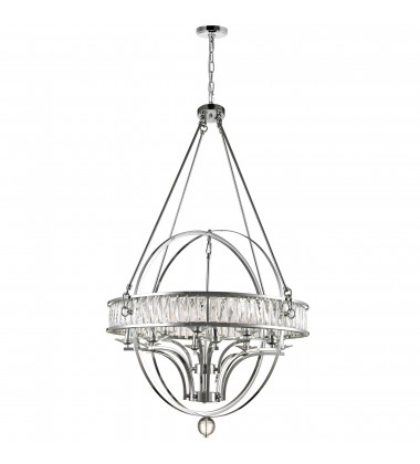 Arkansas 12 Light Chandelier With Chrome Finish (9957P42-12-601) - CWI  Arkansas 12 Light Chandelier With Chrome Finish (9957P42-12-601) - CWI