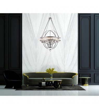 Arkansas 12 Light Chandelier With Chrome Finish (9957P42-12-601) - CWI  Arkansas 12 Light Chandelier With Chrome Finish (9957P42-12-601) - CWI