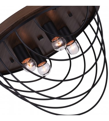 Gala 4 Light Flush Mount With Black Finish (9962C18-4-101) - CWI Gala 4 Light Flush Mount With Black Finish (9962C18-4-101) - CWI