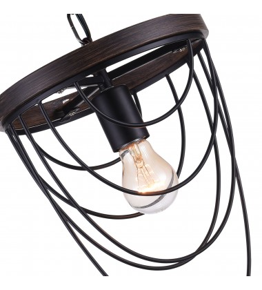  Gala 1 Light Mini Chandelier With Black Finish (9962P9-1-101) - CWI