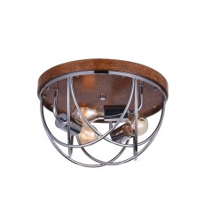  Parana 3 Light Flush Mount With Chrome Finish (9965C14-3-601) - CWI