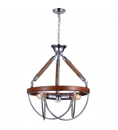 Parana 3 Light Down Chandelier With Chrome Finish (9965P18-3-601) - CWI Parana 3 Light Down Chandelier With Chrome Finish (9965P18-3-601) - CWI