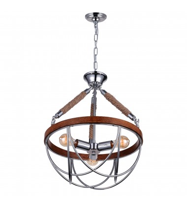 Parana 3 Light Down Chandelier With Chrome Finish (9965P18-3-601) - CWI Parana 3 Light Down Chandelier With Chrome Finish (9965P18-3-601) - CWI