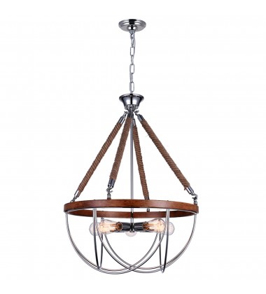 Parana 5 Light Down Chandelier With Chrome Finish (9965P24-5-601) - CWI Parana 5 Light Down Chandelier With Chrome Finish (9965P24-5-601) - CWI