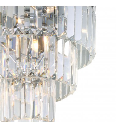  Weiss 8 Light Flush Mount With Chrome Finish (9969C12-8-601) - CWI