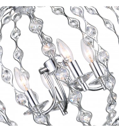 Esia 4 Light Chandelier With Chrome Finish (9970P19-4-601) - CWI Esia 4 Light Chandelier With Chrome Finish (9970P19-4-601) - CWI