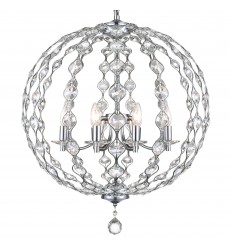  Esia 8 Light Chandelier With Chrome Finish (9970P26-8-601) - CWI