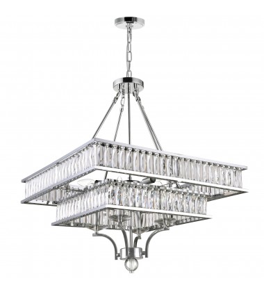 Shalia 8 Light Chandelier With Chrome Finish (9972P23-8-601) - CWI