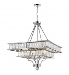 Shalia 8 Light Chandelier With Chrome Finish (9972P23-8-601) - CWI