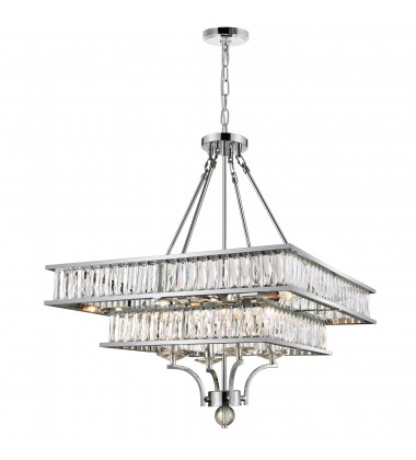  Shalia 8 Light Chandelier With Chrome Finish (9972P23-8-601) - CWI