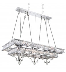  Shalia 20 Light Island Chandelier With Chrome Finish (9972P47-20-601) - CWI