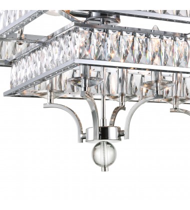  Shalia 20 Light Island Chandelier With Chrome Finish (9972P47-20-601) - CWI