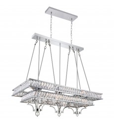  Shalia 20 Light Island Chandelier With Chrome Finish (9972P47-20-601) - CWI